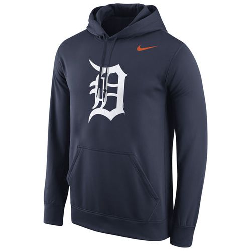 Detroit Tigers Nike Logo Performance Pullover Navy MLB Hoodie